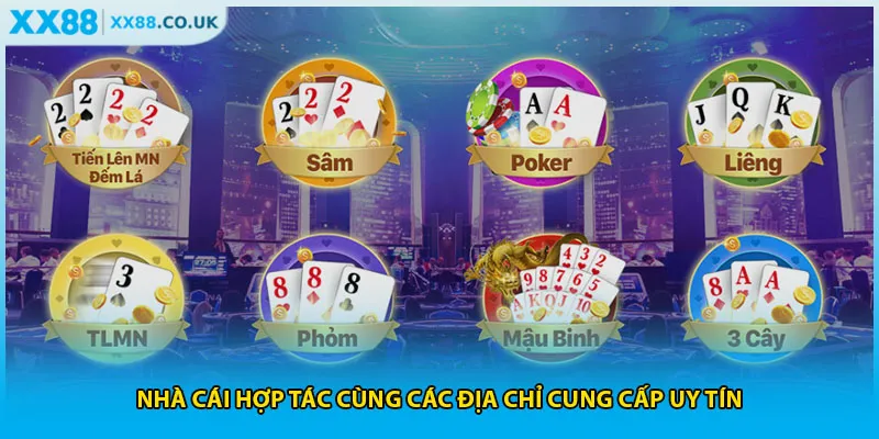 Game Bài XX88 - Trải Nghiệm Sòng Bạc Đỉnh Nhất 2025 3 Nhà cái hợp tác cùng các địa chỉ cung cấp uy tín